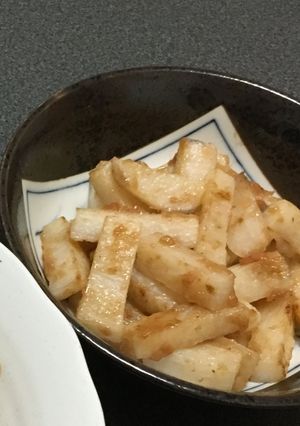 長芋と梅肉炒め-レシピのメイン写真