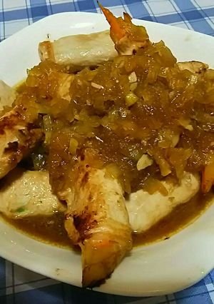 豚肉の野菜巻き オニオンソースがけ-レシピのメイン写真