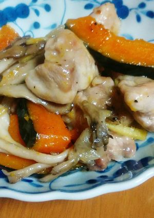 鶏肉とかぼちゃのさっぱり煮-レシピのメイン写真