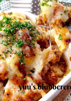 ♡楽旨ミートソースde筍のチーズ焼き♡-レシピのメイン写真