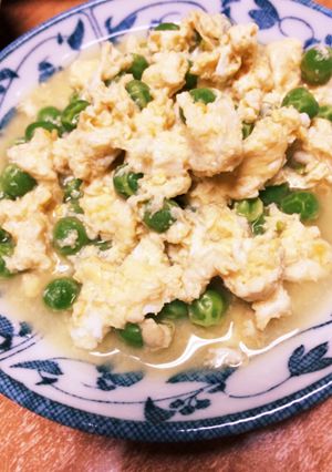 簡単 えんどう豆と玉子の煮物-レシピのメイン写真