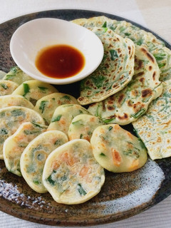 手づかみ離乳食おやつ*ニラせんべい-レシピのメイン写真