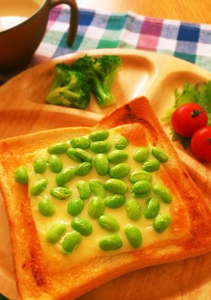 こんがり♡明太マヨ枝豆チーズトースト-レシピのメイン写真