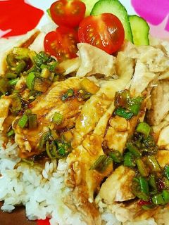 炊飯器で簡単♥蒸し鳥ご飯♥カオマンガイ-レシピのメイン写真