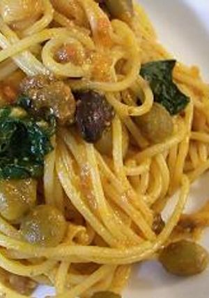 お豆でヘルシーミートソースパスタ-レシピのメイン写真