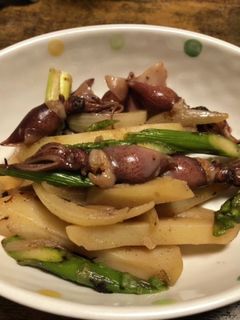 簡単!アスパラとホタルイカの炒め物-レシピのメイン写真