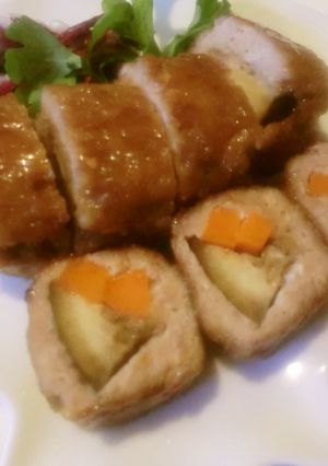 ♪豚挽肉の野菜ロール/お弁当・おつまみに-レシピのメイン写真