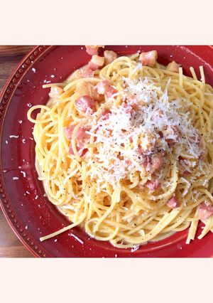 簡単！イタリア本場のカルボナーラ-レシピのメイン写真