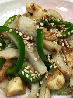 簡単‼チクワとピーマンのニンニク炒め-レシピのメイン写真