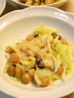 まるごときゃべつと豆のごまドレ温サラダ-レシピのメイン写真