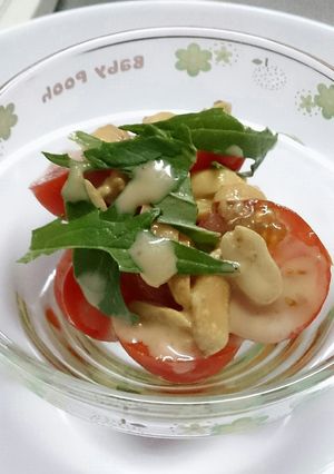 まるごとトマトのピーナッツ合え-レシピのメイン写真