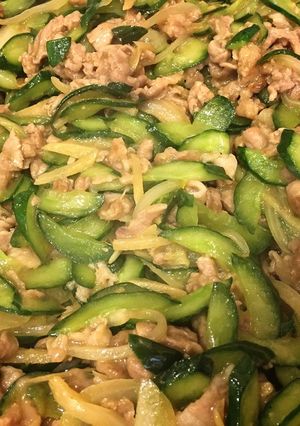 きゅうりと豚肉の生姜炒め-レシピのメイン写真