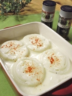 レンジで♪新玉ねぎのチーズミルクあんかけ-レシピのメイン写真