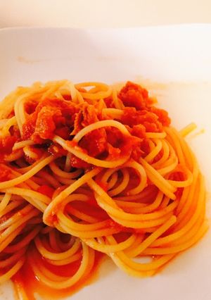 楽々♪簡単すぎトマトモッツァレラパスタ♡-レシピのメイン写真