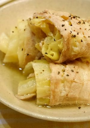 豚バラ肉で★巻き巻きロールキャベツ-レシピのメイン写真