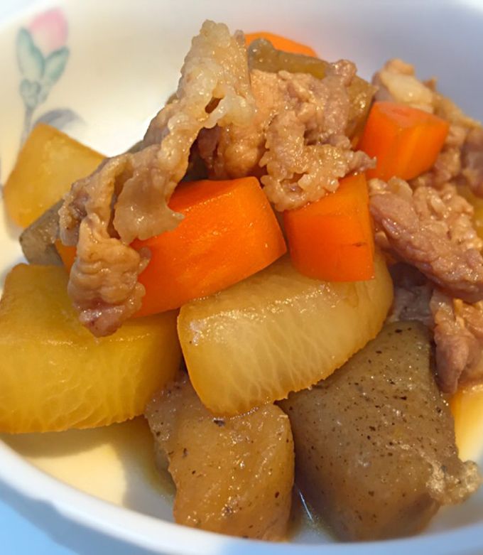 簡単!絶品♪豚コマと大根の煮物-レシピのメイン写真
