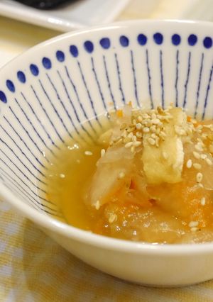 5分で完成★リボン野菜の煮びたし-レシピのメイン写真