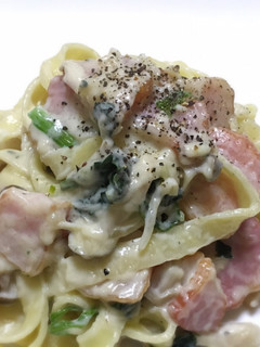 ほうれん草とベーコンのクリームパスタ-レシピのメイン写真