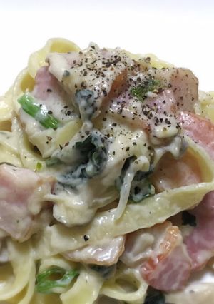 ほうれん草とベーコンのクリームパスタ-レシピのメイン写真