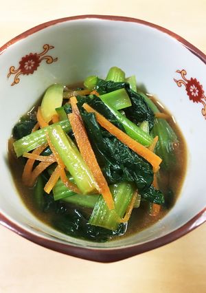 小松菜とにんじんのからしあえ-レシピのメイン写真