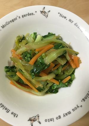 チンゲン菜とにんじんの炒め物-レシピのメイン写真