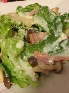 きのことベーコンのシーザーサラダ-レシピのメイン写真