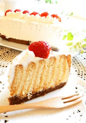 焼かないショートケーキ♡クリチ入り♪-レシピのメイン写真