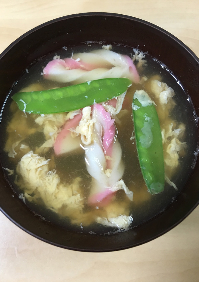 絹さやのかきたま汁♪-レシピのメイン写真
