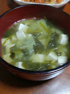 ☆ほうれん草ときゃべつのみそ汁☆-レシピのメイン写真