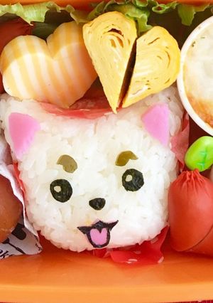 銀魂キャラ弁☆定春おにぎり❤︎-レシピのメイン写真