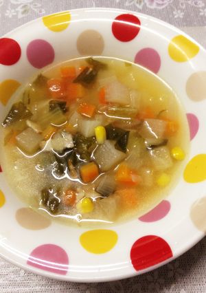 野菜たっぷりコンソメスープ♫-レシピのメイン写真
