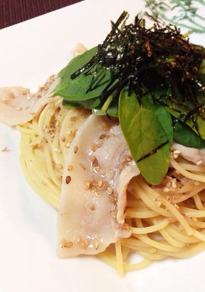 フライパンで♬豚しゃぶのバター醤油パスタ-レシピのメイン写真
