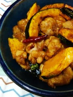 我が家の定番☆鶏肉とかぼちゃの甘酢-レシピのメイン写真