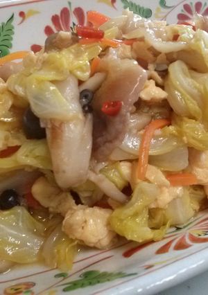 旨辛♪春キャベツと豚肉の卵炒め-レシピのメイン写真