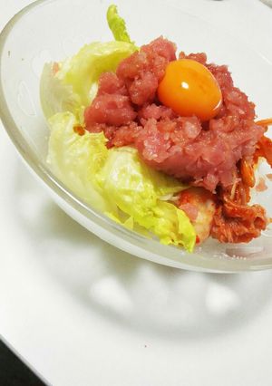 そうめんでカロリーオフ♪マグロたたき丼風-レシピのメイン写真