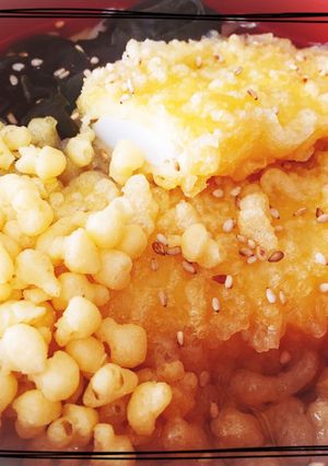 簡単 天ぷらワカメうどん-レシピのメイン写真