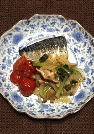 鯖一夜干しのアクアパッツァ-レシピのメイン写真