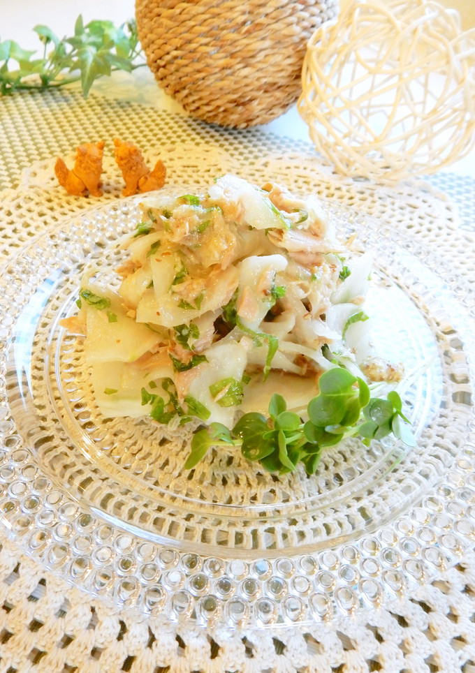 簡単♡カブとシーチキンのマスタード和え-レシピのメイン写真