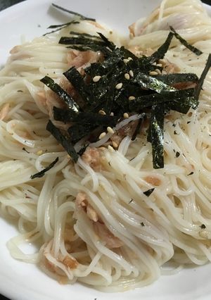 梅干しとツナのさっぱり素麺-レシピのメイン写真