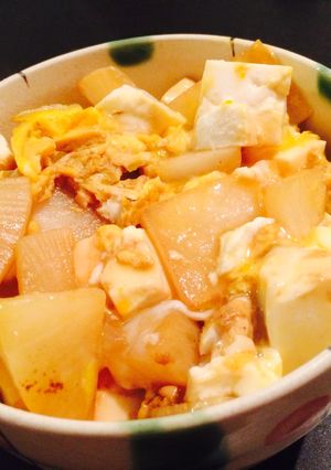 大根と豆腐の玉子とじ新食感丼-レシピのメイン写真