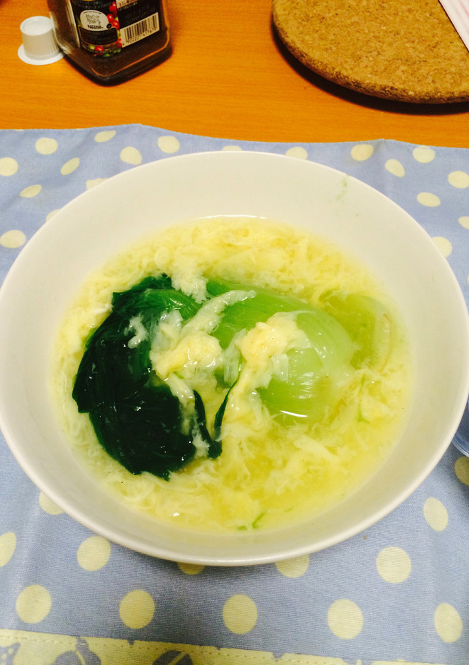 小松菜とたまごのスープ-レシピのメイン写真