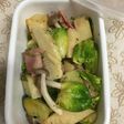 たけのこと芽キャベツのハーブソルト炒め