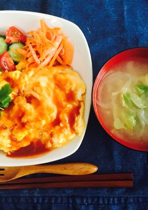 オムライス ハヤシソースの作り方-レシピのメイン写真
