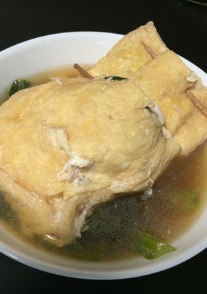 玉子とチーズの煮袋-レシピのメイン写真