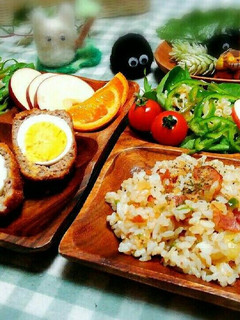 カフェ風 スコッチエッグプレート-レシピのメイン写真