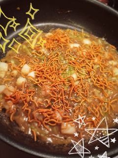 お好み焼き粉で☆おいしいもんじゃ焼-レシピのメイン写真
