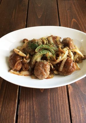 肉団子と野菜のオイスター炒め-レシピのメイン写真