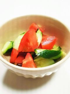 簡単☆トマトときゅうりの中華和え-レシピのメイン写真