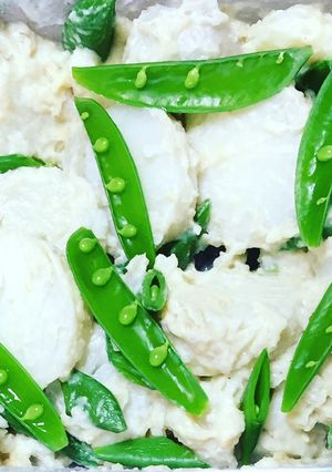 里芋とスナップえんどうの発酵食和えサラダ-レシピのメイン写真