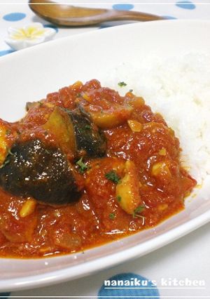 ナスとチキンのトマトカレー-レシピのメイン写真
